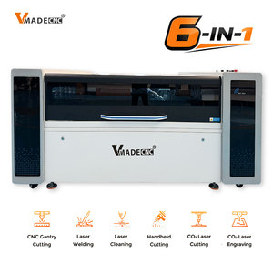 Découpeuse laser CNC à fibre 6-en-1 1390 |   Soudage, découpe et nettoyage au laser CO2 portatif |   1200W/150W Fibre Co2 Même type Gweike - Product Image 2