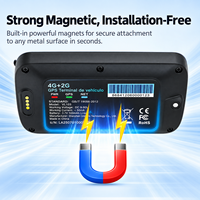 Traceur GPS magnétique sans fil 4G+2G rechargeable 5000mAh pour véhicules et biens avec fonction SOS