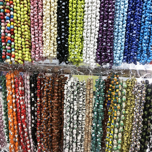 Factory Star Heart Smile Ceramic <strong>Beads</strong> Colorful Flat Round Glaze Jewelry <strong>Beads</strong> for Making <strong>Bracelet</strong> Earring Necklace Keychain - Product Image 5