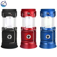 Lanterne de camping LED super lumineuse, portable, ABS, IP65, 5W, indispensable pour les situations d'urgence en extérieur, les intempéries, les pannes de courant, lampes de survie pliables, pêche