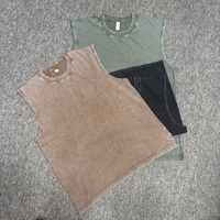 Rompi Olahraga Gaya Vintage Musim Panas Laris Manis, Kerah O, Finishing Batik, Tanpa Lengan, Rompi Sepak Bola, Sablon Custom, Rompi Katun untuk Pria