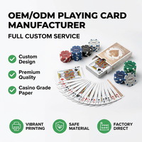 Cartes à Jouer Personnalisées Imperméables – Design Classique de Casino – Cartes de Poker Publicitaires Personnalisables