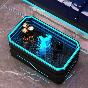 طاولة بار فولاذية تجارية مع إضاءة LED بتصميم عصري صديق للبيئة ومتين للاستخدام في الفنادق والنوادي الليلية - Product Image 5