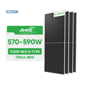 Panneau <span class=keywords><strong>solaire</strong></span> 570W Tiger Neo N-Type double vitrage bifacial, efficacité 22,84 % pour systèmes solaires commerciaux sur toitures et fermes - Product Image 1
