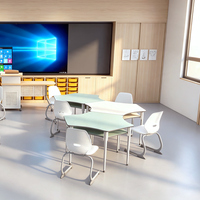Ensemble de bureau et chaise d'école moderne, table d'étude pour étudiants, bureaux d'école réglables, table et chaise de lecture et de formation