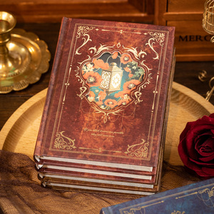 שפה פנאי רטרו אירופאי מאה שירים מודפס עשה זאת בעצמך ידנית מחברת כתיבה לתלמידים כריכת עור 96 דפים מתנה - Product Image 5