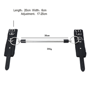 Groothandel Volwassenen Bdsm Speelgoed Stalen Pijp Anklecuffs <span class=keywords><strong>Bondage</strong></span> Gear Lederen Pluche Terughoudendheid Voor Mannelijke Bdsm Slaven Seksspeeltjes Voor Benen - Product Image 5
