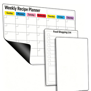 <span class=keywords><strong>Calendrier</strong></span> magnétique pour réfrigérateur avec impression personnalisée, autocollant, effaçable <span class=keywords><strong>à</strong></span> sec, menu de cuisine quotidien, planificateur de recettes, revêtement UV magnétique - Product Image 5