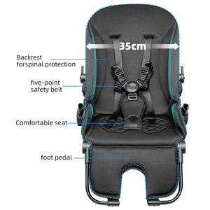 Nuovo <span class=keywords><strong>Passeggino</strong></span> per Neonati, Reclinabile e Pieghevole, Leggero, con Seduta Alta, per Passeggiate e Viaggi all'Aperto - Product Image 4
