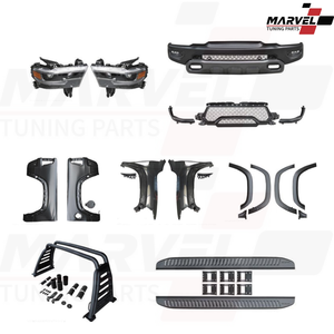 批发随机存取存储器1500 TRX车身套件前保险杠霸王龙风格转换套件，适用于道奇随机存取存储器1500越野外部升级配件 - Product Image 6