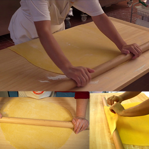 Mattarello Tradizionale Professionale in Legno da 100 cm, Fatto a Mano in Italia per Pasticceria e Esigenze di Cottura - Product Image 5