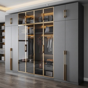 Armoire de rangement en bois moderne et luxueuse sur mesure pour la maison ou l'hôtel, pour la chambre ou le salon - Product Image 1