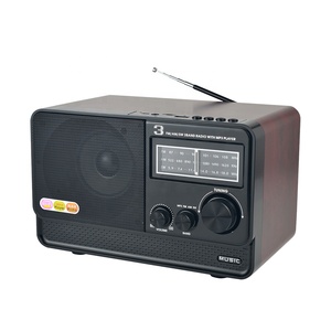 <span class=keywords><strong>Radio</strong></span> Inalámbrica Retro de Madera HS-2894 con Altavoz Integrado, Diseño Vintage, Sintonización AM/FM/SW, Transmisión Inalámbrica - Product Image 6