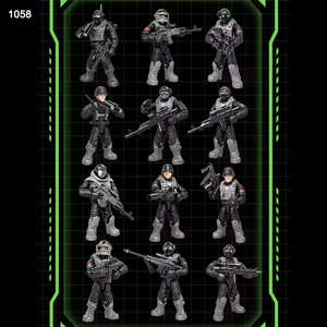 Juguete de Equipo SWAT, Figuras de Acción Militares del Ejército de la Segunda Guerra Mundial, Kits de Modelos de Plástico, Soldados Alemanes de Juguete, Armas, Militar - Product Image 6