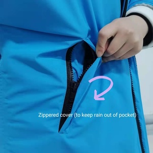 Roupão de Banho Impermeável Forrado com Fleece para Adultos, Ideal para <span class=keywords><strong>Surf</strong></span>, Praia e Natação - Product Image 6