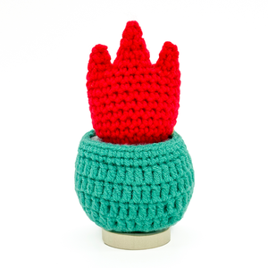 Poupée en pot en crochet tricoté, écologique, jouet anti-stress, fait main, cadeau d'anniversaire pour meilleur ami, soutien émotionnel - Product Image 4