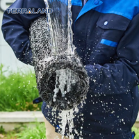 Caniveau drainant perméable en plastique HDPE à filaments 3D aléatoires, gainé de géotextile, pour tunnel routier