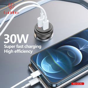 Earldom 30W USB Cargador de coche Carga rápida USB Tipo C Coche Carga rápida para Huawei Samsung Xiaomi - Product Image 2