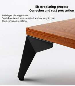 Patas de Sofá en Forma de L de Hierro Metálico Resistente de Diseño Moderno, Patas para Muebles de Mesa de Comedor para Sala de Estar de Hotel, Fácil Instalación - Product Image 3