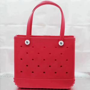 Sac fourre-tout décontracté imperméable à grande capacité à deux poignées de style vacances EVA - Sac de plage en maille respirante pour l'été et les voyages - Product Image 2
