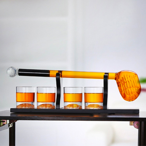 Nouvel Arrivage – <span class=keywords><strong>Ensemble</strong></span> de Quatre Verres en Verre Transparent de Luxe, Design Moderne, pour Bar, Décoration, <span class=keywords><strong>Cadeau</strong></span>, en Forme de Balle de Baseball (Bourbon, Tequila, <span class=keywords><strong>Rhum</strong></span>) - Product Image 4