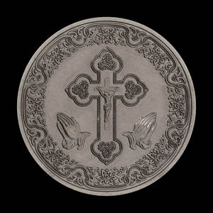 เหรียญพระเยซูชุบทองพร้อมมงกุฎหนามคริสเตียนของที่ระลึกที่ระลึกสำหรับสวดมนต์หรือของขวัญงานฝีมือโลหะทนทาน - Product Image 6