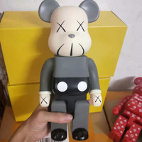 Figurine de collection personnalisée en résine électroplaquée, sculpture en fibre de verre Bearbrick, statue Bear Brick, Violence Bear, ours en résine 400%
