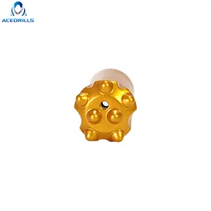 Free Shipping Sample Order 32mm Taper Button Drill Bit 7 Degree 7 Button Gold Mine Drill Bit