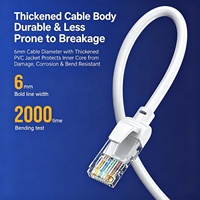 Câble réseau Ethernet Cat6 UTP RJ45 CCA, 1m-3m-10m-50m, plaqué or, compatible PoE, testé pour caméras IP CCTV et centres de données