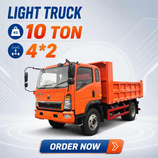 SINOTRUCK HOWO 4*2 10T Light Truck Small Bulk Dump Trucks Sinotruck Howo Light Duty