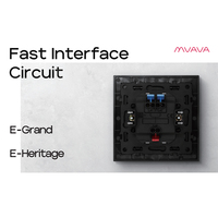 ABUK-Prise de courant électrique Tuya Wifi Zigbee, panneau électrique de bricolage, bouton de clic, interrupteur et prise de courant intelligents avec 2 USB C