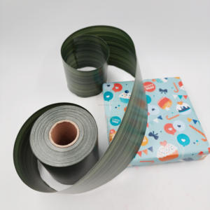 Desain baru gulungan pita untuk buket pembungkus pita dekoratif kemasan hadiah 4 inci * 50 yard bungkus hadiah pola ti-daun - Product Image 6