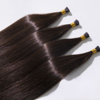 Extensions de cheveux naturels I-Tip pour professionnels, 100% cuticules alignées, cheveux intactes, extensions K-Tip collées pour salon