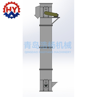 Élévateur à godets vertical haute efficacité pour fonderie, machine de levage pour le transport de sable et d'argile en atelier de régénération de sable