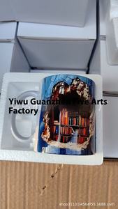 Tasse en céramique classique de <span class=keywords><strong>livre</strong></span> 3D avec couvercle pour la décoration intérieure et l'ornement de fête pour les ornements 3D d'abîme de café ou d'eau - Product Image 5