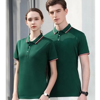RG-High Quality Piqué Fabric Logo d'entreprise personnalisé Polos unisexes à manches courtes