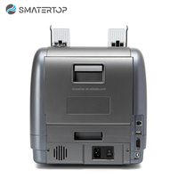 Machine portative de compteur d'argent de 208C double 1 + 1 poches discrimine la devise et détecte la contrefaçon pour le chèque de caisse enregistreuse