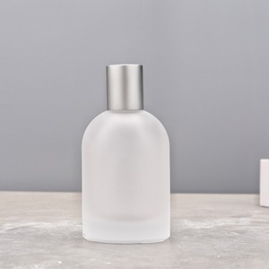 30ml 50ml Frosted <b>Glass</b> Perfume Spray <b>Bottle</b> Refillable <b>Empty</b> Atomizer with Walnut Wood Cap for Lab & Travel - Product Image 2