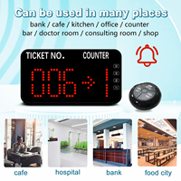 Système de gestion de file d'attente sans fil simple et pratique, machine à prendre un numéro, affichage du compteur avec bouton pour banque, hôpital