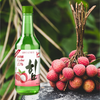 Hoge Kwaliteit 360Ml Soju Van Korea Fruit Gearomatiseerde En Verfrissende Iso Gecertificeerde Flesverpakking Vervaardigd In Vietnam