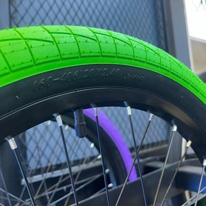 Pneus de <span class=keywords><strong>BMX</strong></span> 20 pouces, pneus tubulaires camouflage pour vélo, 20x2.40, caoutchouc naturel, pneus colorés, <span class=keywords><strong>freestyle</strong></span>, accessoires pour vélos d'enfants - Product Image 2
