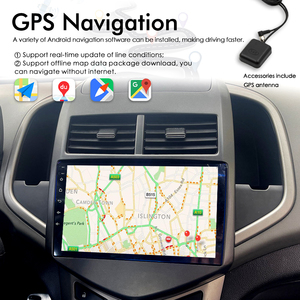 Wireless CarPlay Android 13 AI Voice Car Radio Stereo 128GB GPS Navigation pour Chevrolet Aveo <span class=keywords><strong>2</strong></span> <span class=keywords><strong>Sonic</strong></span> T300 Multimedia Video 2Din - Product Image 2