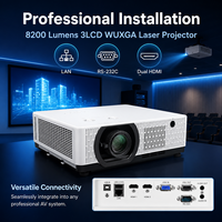 Projecteur laser WUXGA haute luminosité 8200 lumens 3LCD avec installation à 360 degrés