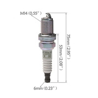 Bougie d'allumage Iridium BOSNA BKR6EGP pour moteur à essence Pathfinder, système d'allumage automobile