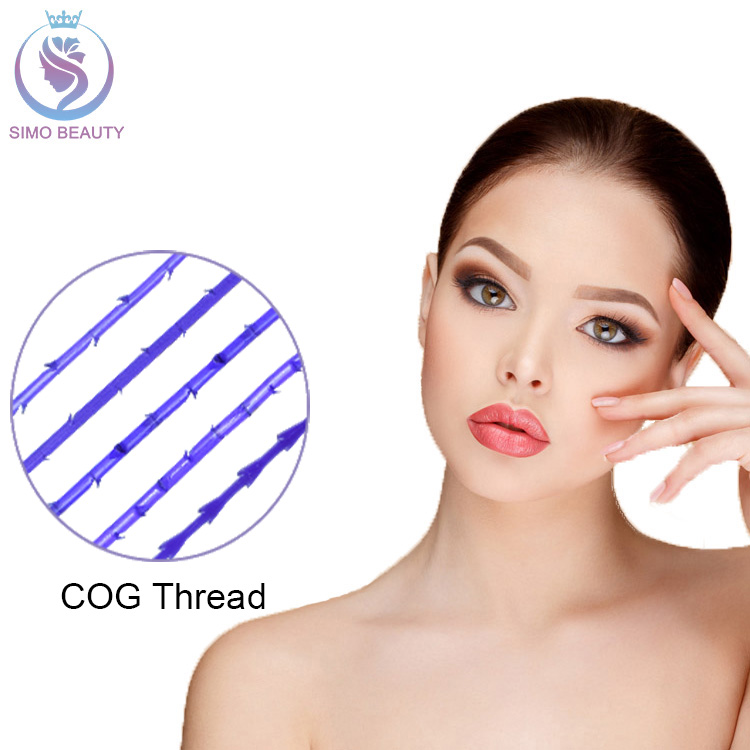 Absorbable silhouette lift pdo barbed thread 4d cog thread for beauty