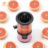SHANGKAI USB Citruspers SS Basis 360 Graden Citroenenpers Machine Enkelvoudige Lekvrije Tuit 60W Grapefruitpers Nieuwste Machine