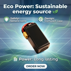 Batterie LiPo professionnelle 160C 1480mAh 6S 22.2V à semi-conducteurs, tension stable 200 cycles pour drones de course FPV et quadricoptères RC - Product Image 1