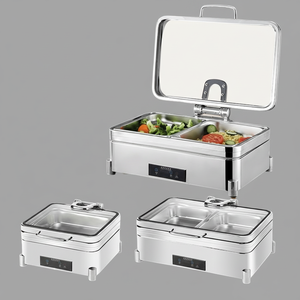 เตาปรุงอาหารทรงสี่เหลี่ยมหรูหรา แบบช่องเดียว/สองช่อง รุ่น LT-350 ไม่มีแผ่นทำความร้อน ใช้ร่วมกับเตาแม่เหล็กไฟฟ้า - Product Image 4