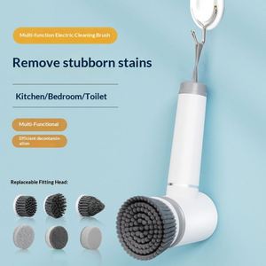 Brosse de nettoyage électrique sans fil, multifonctionnelle, pour la cuisine et la salle de bain, pour nettoyer les casseroles - Product Image 5