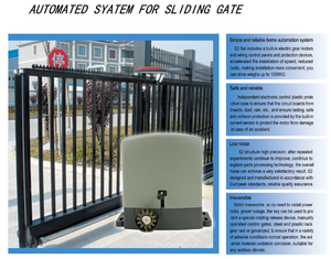 Nouvelle arrivée S2 700kgs AC moteur ouvre-porte coulissant Design moderne télécommande pour Garage Villa hôpital appareil de stockage - Product Image 6